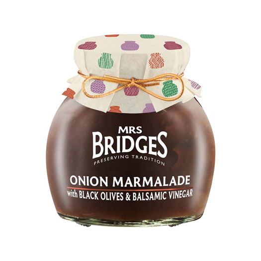 Mermelada de Cebolla con Aceitunas Negras y Vinagre Balsámico 285g MRS BRIDGES - BR106 Mermelada de Cebolla con Aceitunas Negras y Vinagre Balsámico 285g MRS BRIDGES - BR106