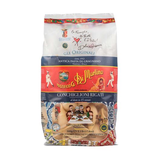 Pasta Italiana Conchiglioni 500g DI MARTINO DOLCE & GABBANA - BM128D&G COPIAR Pasta Italiana Conchiglioni 500g DI MARTINO DOLCE & GABBANA - BM128D&G COPIAR