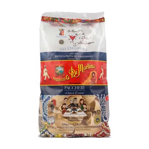 Pasta Italiana Paccheri 500g DI MARTINO DOLCE & GABBANA - BM123D&G COPIAR Pasta Italiana Paccheri 500g DI MARTINO DOLCE & GABBANA - BM123D&G COPIAR