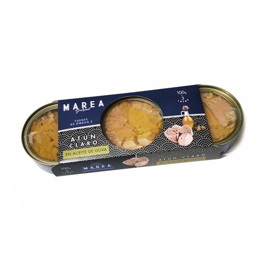 Atún Claro en Aceite de Oliva 3-PACK 3x100g MAREA GOURMET - RI040 Atún Claro en Aceite de Oliva 3-PACK 3x100g MAREA GOURMET - RI040