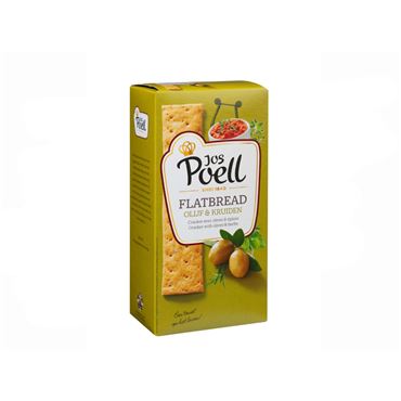 Cracker Flatbread con Aceitunas y Hierbas 100g JOS POELL