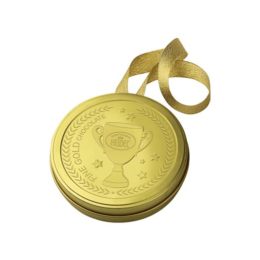 Medalla de oro Mini Tabletas de chocolate 30g HEIDEL - H40554 Medalla de oro Mini Tabletas de chocolate 30g HEIDEL - H40554