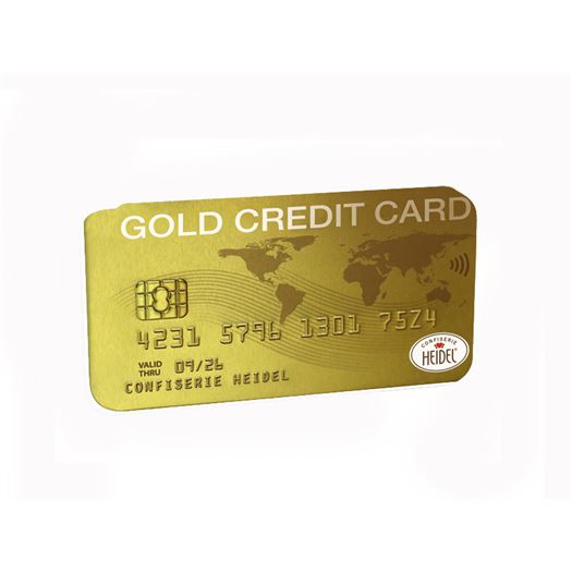 Tarjeta ORO Credit Card Mini tabletas Chocolate 30g HEIDEL - H40594 Tarjeta ORO Credit Card Mini tabletas Chocolate 30g HEIDEL - H40594
