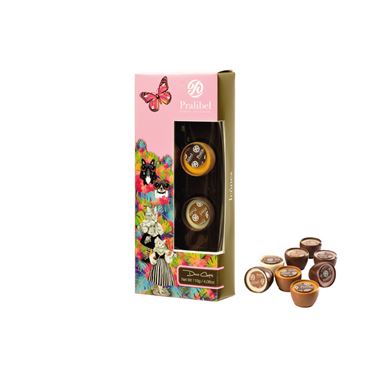 Deco Cups Reglette Icônes 8 Bombones 110g PRALIBEL Belgian Chocolate