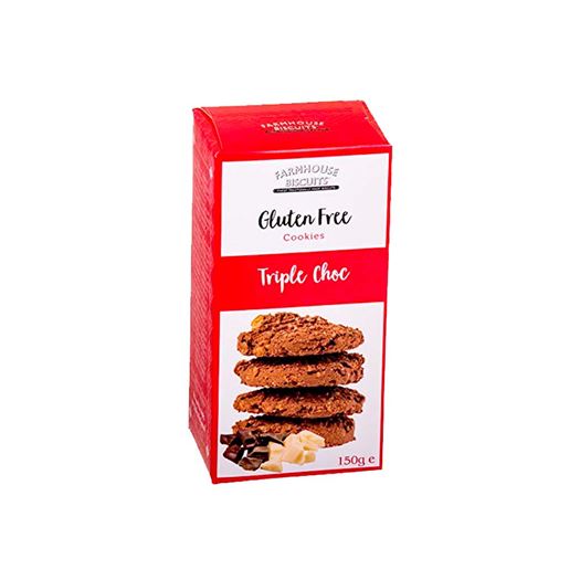 Galletas Triple Choco Chip Sin Gluten 150g FARMHOUSE - FH467