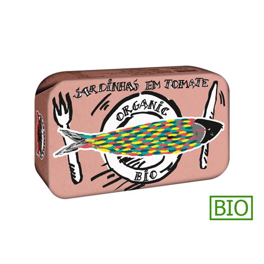 Sardinas en Salsa de Tomate Bio 120g LA GONDOLA Design - PP204 Sardinas en Salsa de Tomate Bio 120g LA GONDOLA Design - PP204