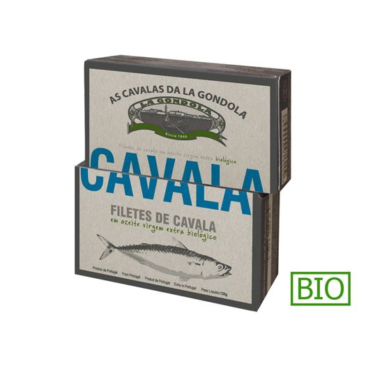 Filetes de Caballa en Aceite de Oliva Bio 120g LA GONDOLA - PP401 Filetes de Caballa en Aceite de Oliva Bio 120g LA GONDOLA - PP401