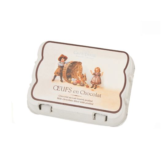 Caja de 12 Huevos de Chocolate Praliné 156g CAFE TASSE - R8073 Caja de 12 Huevos de Chocolate Praliné 156g CAFE TASSE - R8073