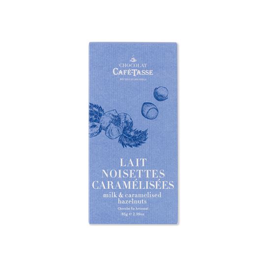 Chocolate con Leche y Avellanas Caramelizadas 85g CAFE TASSE - T5069 Chocolate con Leche y Avellanas Caramelizadas 85g CAFE TASSE - T5069