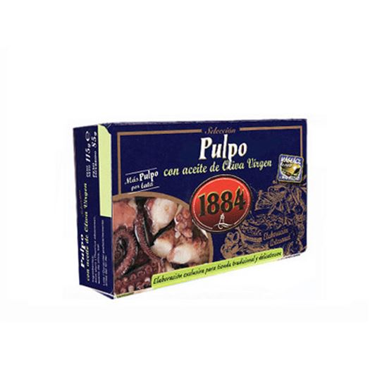 Pulpo con aceite de Oliva Virgen 115g 1884 - PT0912 Pulpo con aceite de Oliva Virgen 115g 1884 - PT0912
