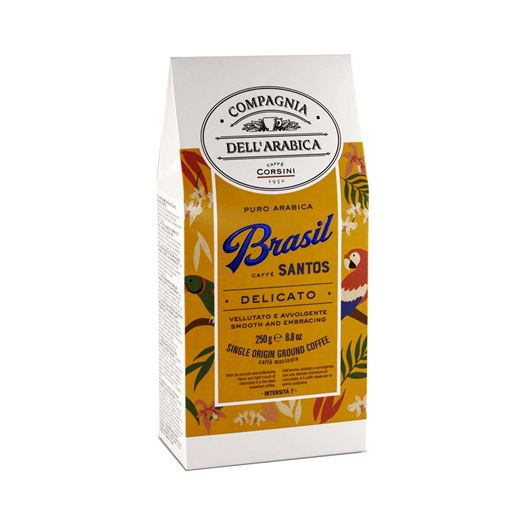 Café Puro Arabica BRASIL SANTOS 250g COMPAGNIA DELL´ARABICA - DBA003NEW Café Puro Arabica BRASIL SANTOS 250g COMPAGNIA DELL´ARABICA - DBA003NEW