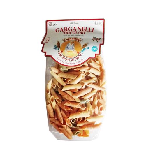 Pasta Al Huevo Garganelli Tricolor 500g CARA NONNA - A021 Pasta Al Huevo Garganelli Tricolor 500g CARA NONNA - A021