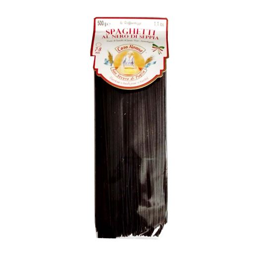 Spaghetti Pasta al Nero di Sepia 500g CARA NONNA - A025_SPAGHETTI NERO DI SEPIA Spaghetti Pasta al Nero di Sepia 500g CARA NONNA - A025_SPAGHETTI NERO DI SEPIA